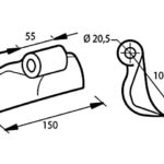 Σφυρί καταστροφέα 20,5-55-150 R100 προέλευσης Ιταλίας για καταστροφείς κλαδιών, χόρτων των κατασκευαστών ΦΩΤΟΠΟΥΛΟΣ Σ.Α, AGRIMASTER, CALDERONI, MASCHIO, MURATORI, ORSI, ZANON, UBALDI, ZAPPATOR, SPEDO