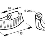 Σφυρί καταστροφέα 20,5-70-195 R88 προέλευσης Ιταλίας για καταστροφείς κλαδιών, χόρτων των κατασκευαστών CABE