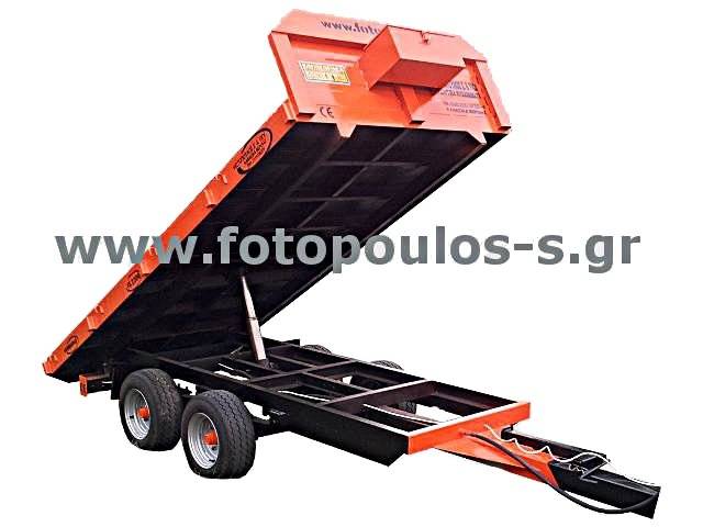 Ανατρεπόμενη χαμηλή διαξονική ρυμούλκα 4Τ