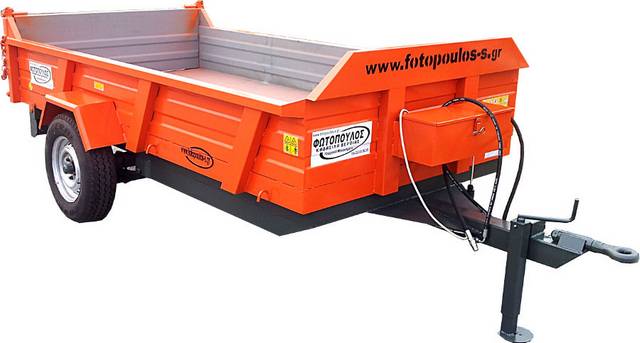 Πλατηφόρμα μονοαξονική με ανατροπή 2,7t