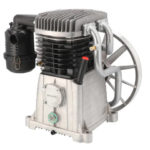 Αεροσυμπιεστής ή αντλία συμπίεσης του αέρα για τα κλαδευτικά μηχανήματα αέρος. Κεφαλή μαντεμένια αεροσυμπιεστή Abac Ιταλίας