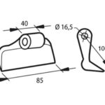 Σφυρί καταστροφέα 16,5-40-85 R100 προέλευσης Ιταλίας για καταστροφείς κλαδιών, χόρτων των κατασκευαστών  ΦΩΤΟΠΟΥΛΟΣ Σ.Α, AGRIMASTER, SICMA (MIGLIANICO), TIERRE, PROCOMAS, PERUZZO